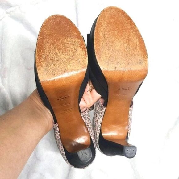 Michael Perry High Heel Cheetah Print Leather 10 - Picture 15 of 16